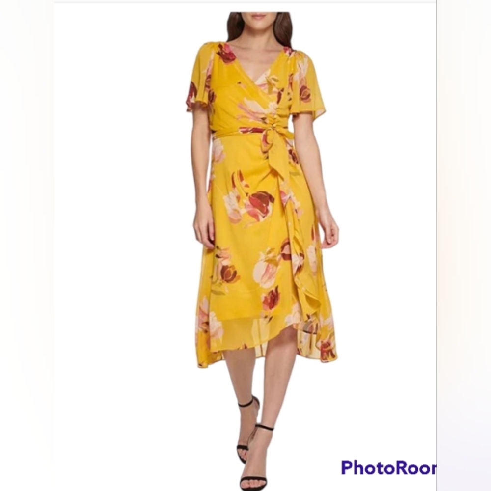 Due Time Spring Summer Floral Maternity dress size M